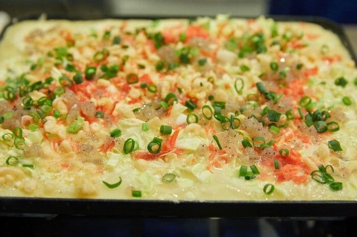 この時点ではまだもんじゃ焼きみたい？と、