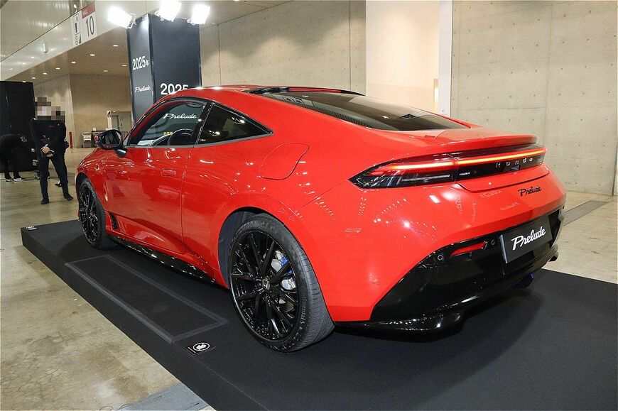 2025年秋発売予定のホンダ新型「プレリュード」（筆者撮影）