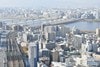「ホテル阪急インターナショナル」から淀川方面を見る