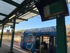 ドイツのトラムが乗り入れるがサルグミーヌ駅に