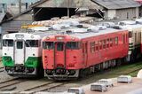 小湊鉄道には首都圏色や男鹿線カラーのキハ40も導入された（筆者撮影）