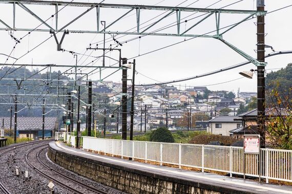 北鹿沼駅のホーム