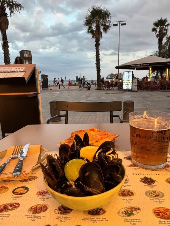 ビーチ沿いのレストラン