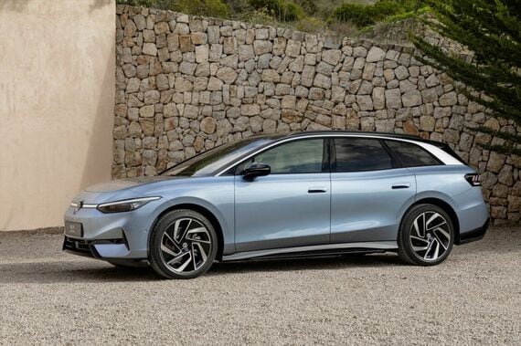 2024年2月にフラッグシップEVとして発表されたID.7 Tourer（写真：Volkswagen）