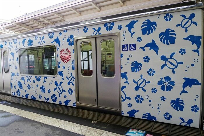 トイレ部分もラッピングにより窓を塞いだ痕跡はわからない