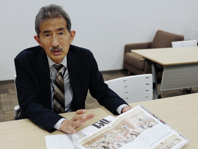東京ステーションギャラリーの冨田館長（筆者撮影）