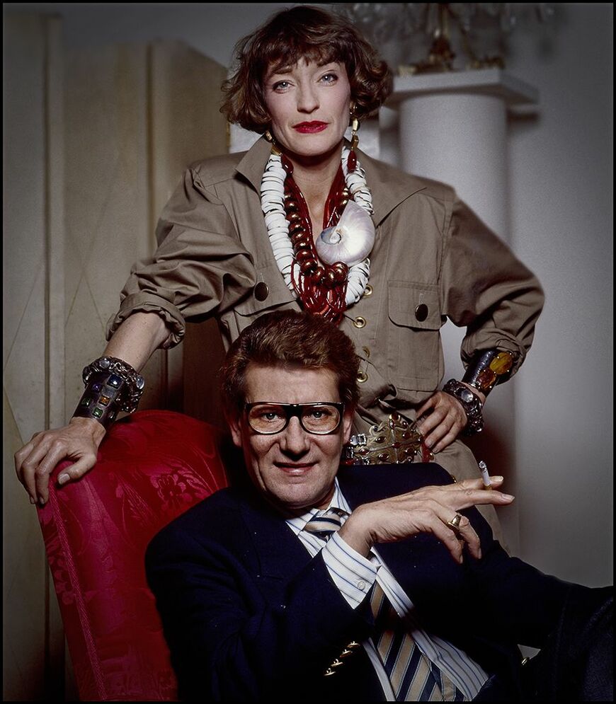 イヴ・サンローランとルル・ド・ラ・ファレーズ