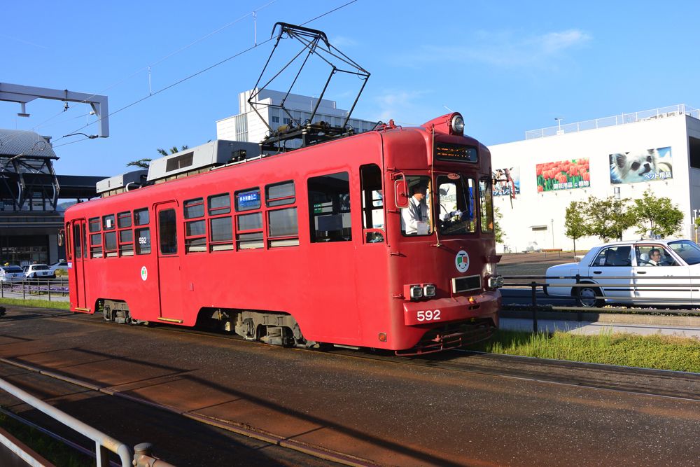 とさでん交通の車両（筆者撮影）