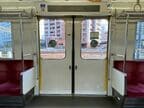 ドアを車内から見たところ。外観より開口幅が狭い