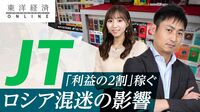 JT｢利益2割｣稼ぐロシア混迷の深刻影響【動画】 工場は稼働停止で再開のメドは立っていない