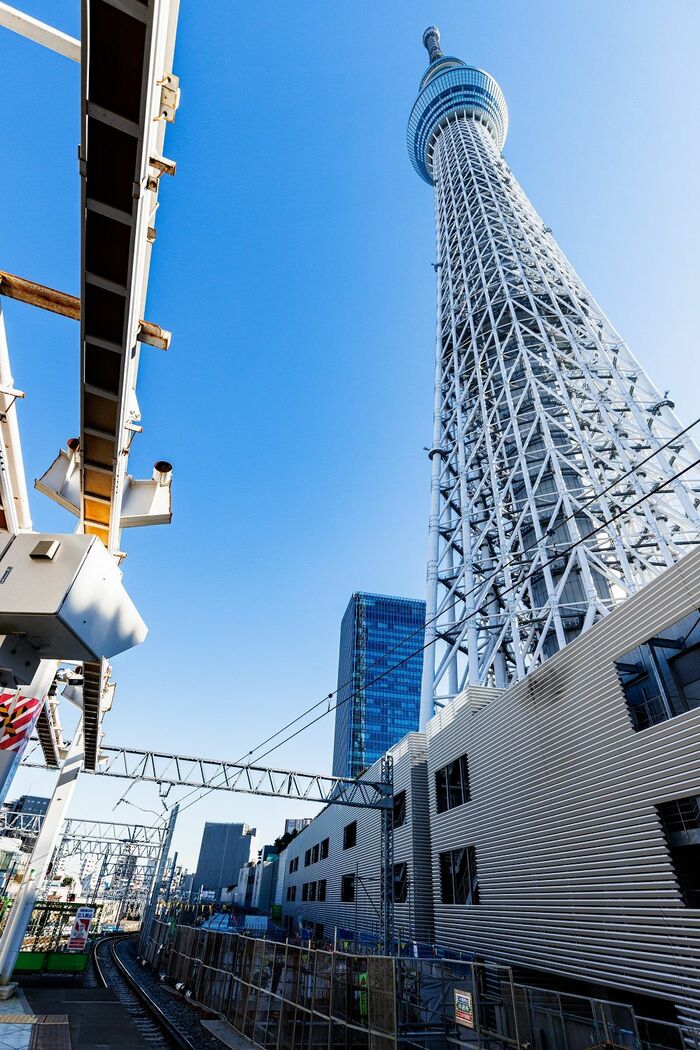 かつて貨物駅の役割を担ったとうきょうスカイツリー駅は