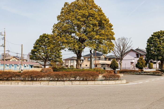 境町駅北側のロータリー