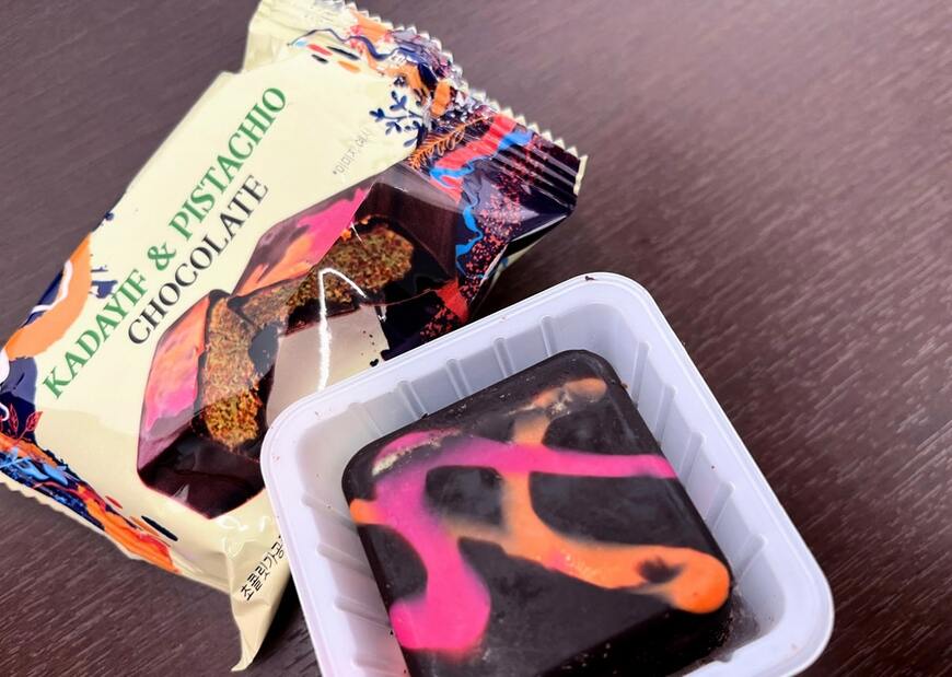 都内で購入したドバイチョコレートの原産国表示は中国だった（写真：筆者撮影）