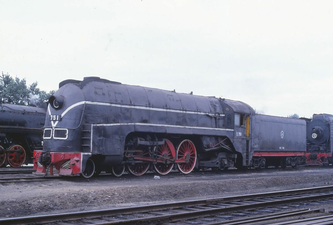 旧満鉄の蒸気機関車「パシナ」。超特急あじあ号を牽引した