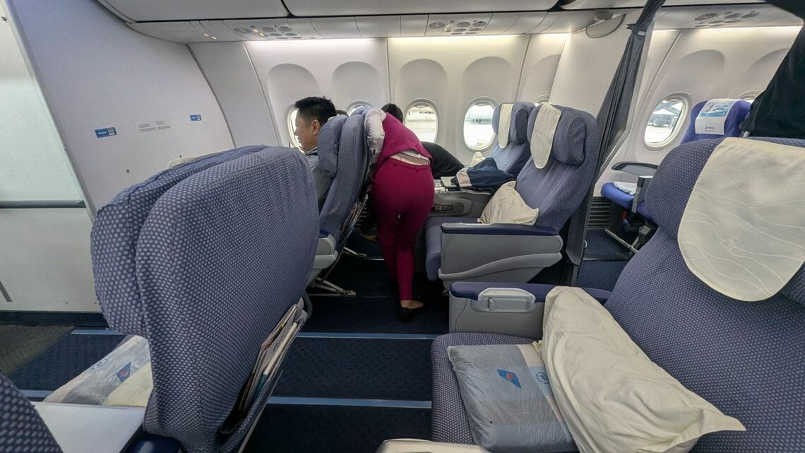中国南方航空のビジネスクラスシート