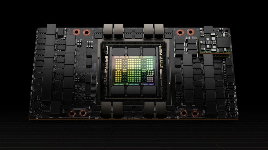 エヌビディアは中国市場向けの特別仕様チップを開発し、アメリカ政府の対中輸出規制を回避していた。写真は同社製のAI半導体モジュール（エヌビディアのウェブサイトより）