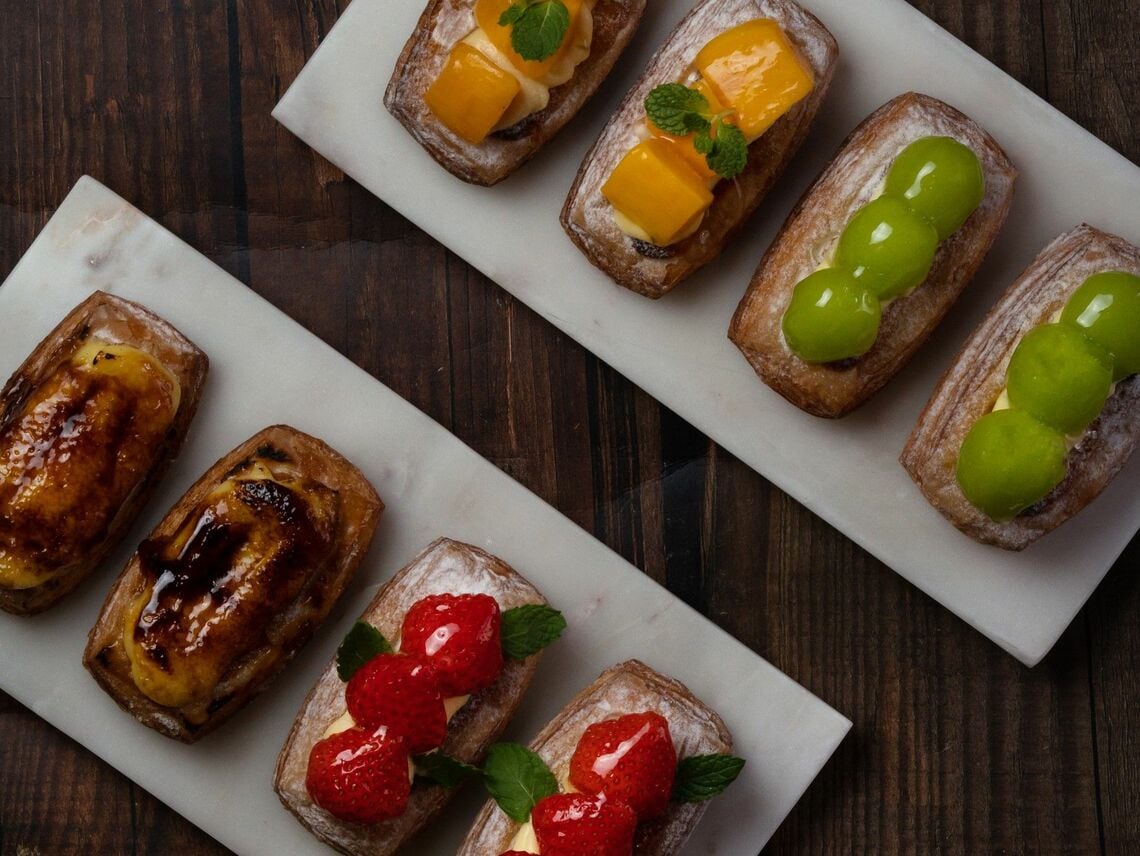 『Sakimoto bakery and more』で提供するスイーツデニッシュ。価格帯は350〜450円(税込)（写真：Sakimoto bakery提供）