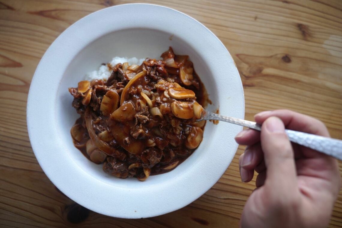 完成したハヤシライス