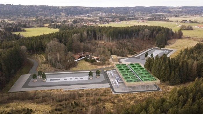 ドイツ・バイエルン州ゲーレッツリートでの地熱開発事業の完成予想図(提供:中部電力)