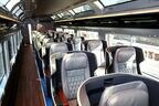 プレミアムグリーン車は横2列のゆったりしたシート配列だ