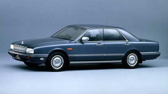1988年1月18日、本格的な3ナンバーボディを採用した高級車として「セドリック・シーマ」「ぐりリア・シーマ」を発売。そのコンセプトは、「日本的な味を持った世界に通用する“新しいビッグカー”」だった
