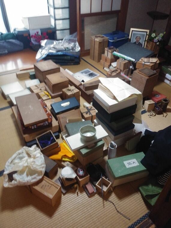 引越準備で父が収集したガラクタ