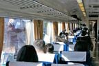 SL重連運転の試乗。往路はバックで発車する