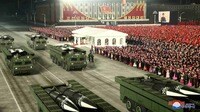 北朝鮮の閲兵式はアメリカへのメッセージだ 新型ミサイル登場だが模型である可能性も
