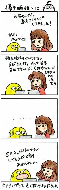 短期間でのシステム開発は､優先順位が重要 お客さんの要望をそのまま聞いてはダメ