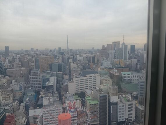 エレベーターから見るスカイツリー