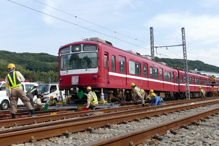 京急800形を使った訓練
