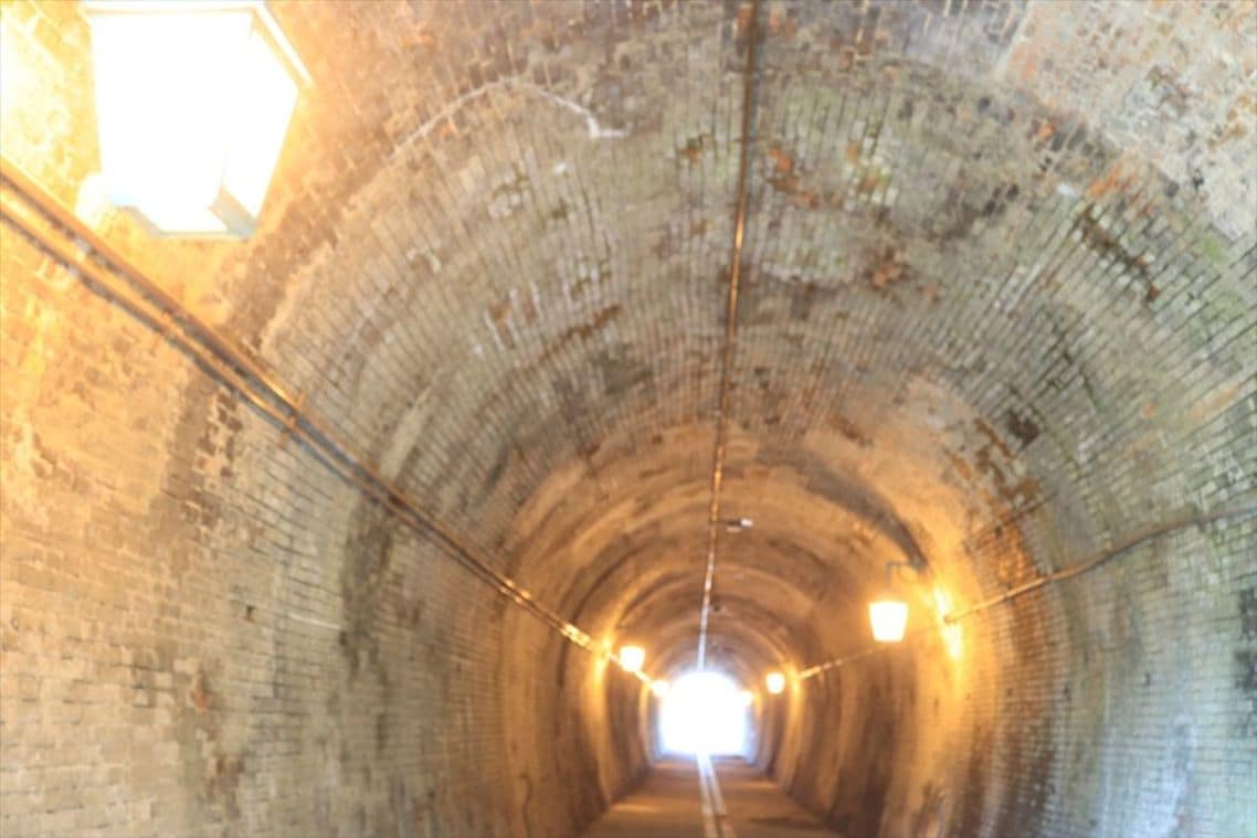 全長87mの樫曲トンネル