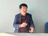 インタビューに応じる勢田朋来さん（筆者撮影）