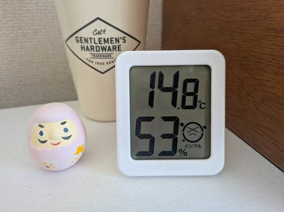 筆者宅の温湿度計