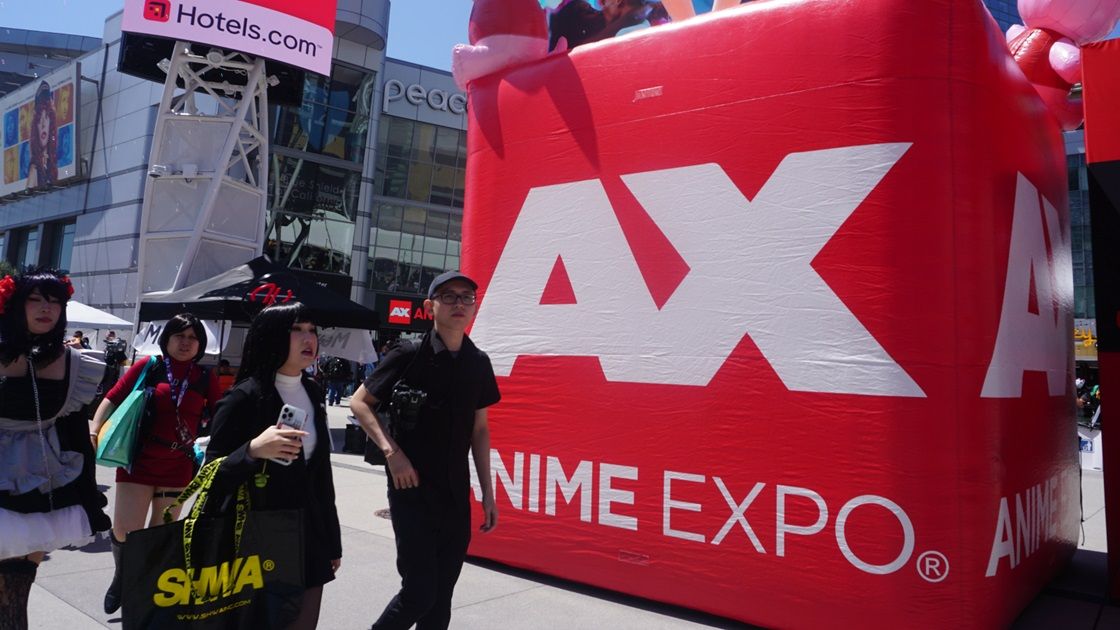ロサンゼルスで開かれたアニメエキスポの会場