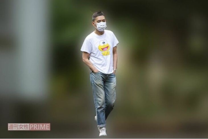 参院選の投票に向かう太田光（2022年）（写真：週刊女性PRIME編集部）