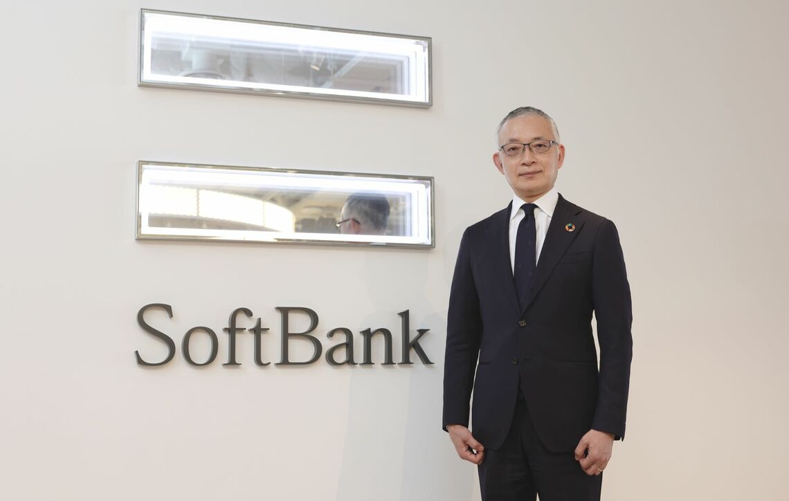 中野明彦（なかの・あきひこ）/ SBパワー社長兼CEO。東京電力で経営企画に長く携わった後、2012年ソフトバンク入社。2019年から同社エナジー事業推進本部本部長、SBパワー代表取締役兼CEO。経済産業省の電力・ガス取引監視等委員会・制度設計専門会合オブザーバーも務める（撮影：尾形文繁）