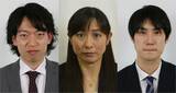 左から①鼻の周りに生じるしわ、②額の強張り＋目の見開き、③一文字に結ばれる唇（写真：空気を読むを科学する研究所）