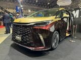 TOM’Sのコンプリートカー、LEXUS LM ショーファースタディ（筆者撮影）