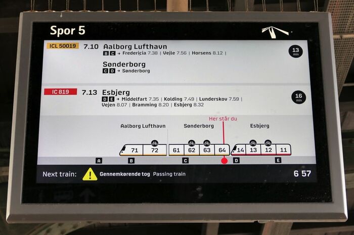 行先が3方向に分かれるインターシティ。分割･連結がよく