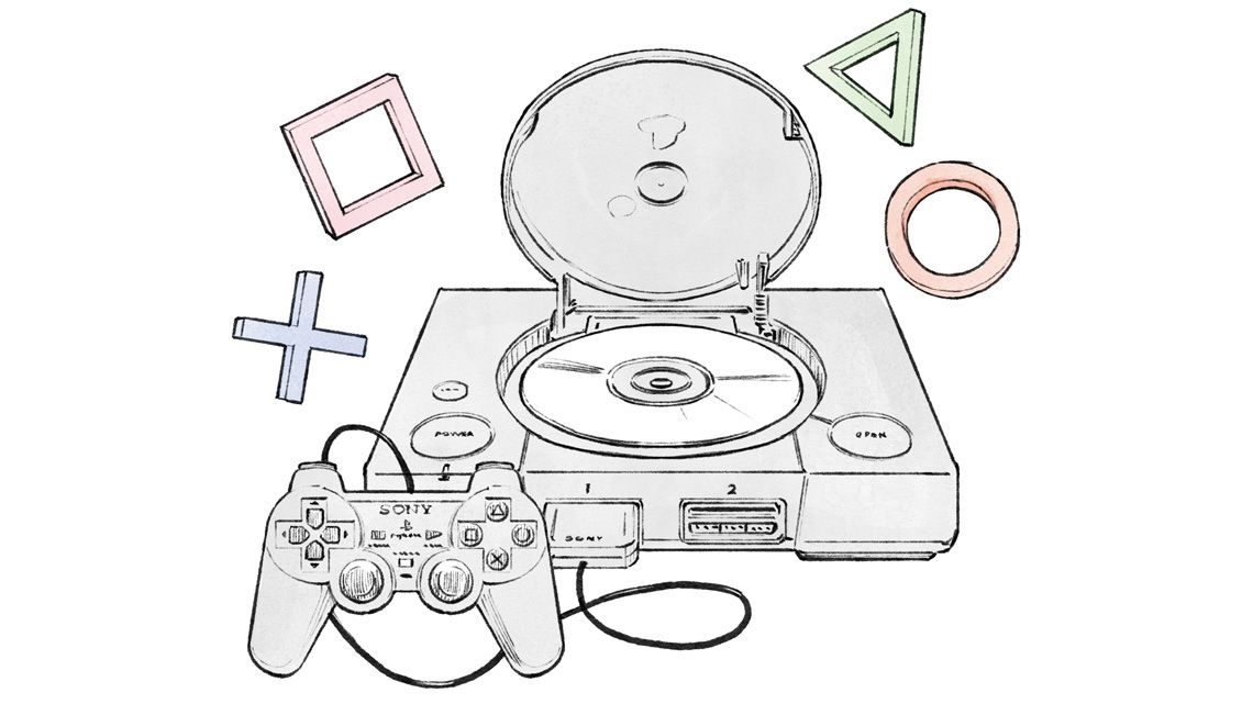 ソニー ゲーム機のイラスト