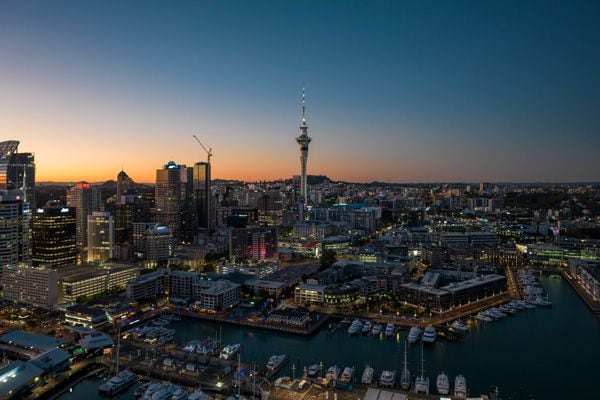  首都オークランドの夜景（写真：NZ観光庁）