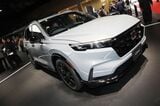 ジャパンモビリティショー2025に展示されたホンダの新型「CR-V e:HEV」（筆者撮影）