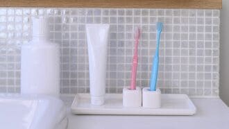 洗面所の歯ブラシ