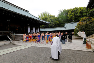 Festival brings sunshine to scandal-hit sumo wrestling