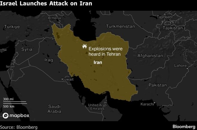 イスラエル､イラン攻撃を実施－テヘランで爆発音