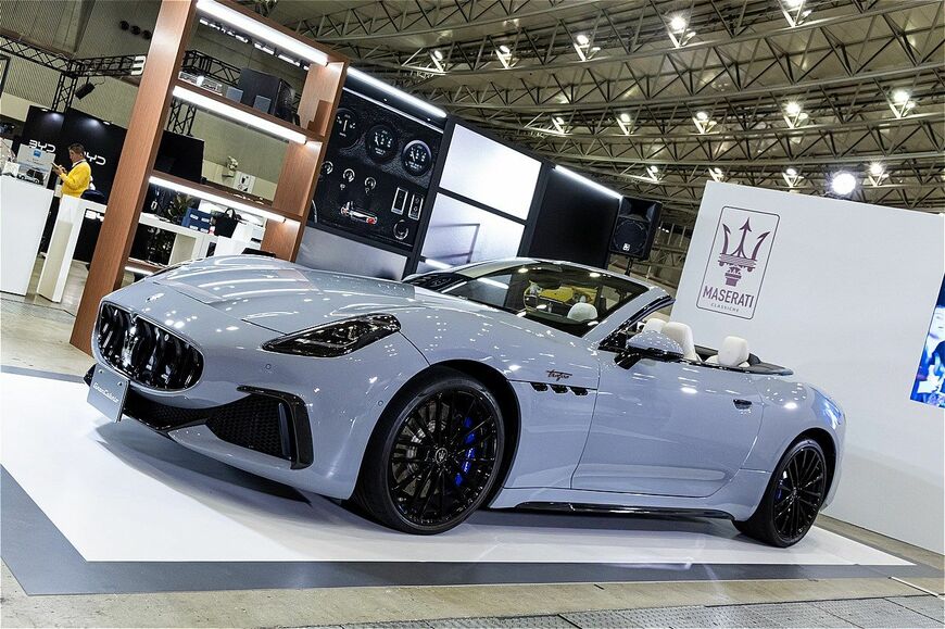 オートモビルカウンシル2025でのマセラティ ジャパンの展示内容（筆者撮影）