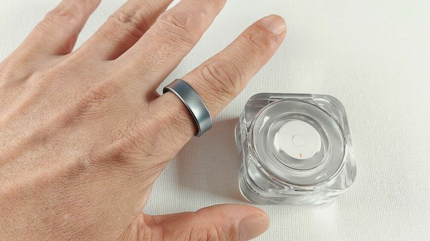日本ではまだ発売が決まっていないサムスンのGalaxy Ring（筆者撮影）