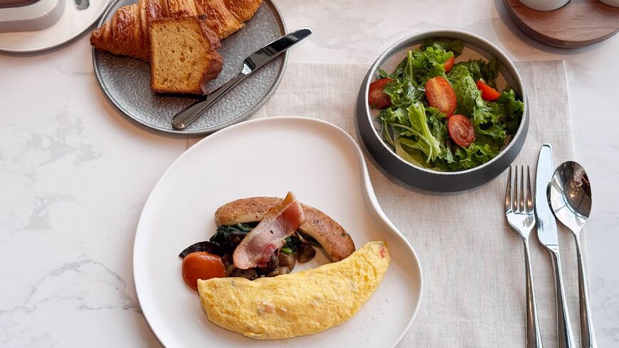 7月1日オープンしたばかり。日本初上陸のラグジュアリーホテル、フェアモント東京の朝ごはん（筆者撮影）