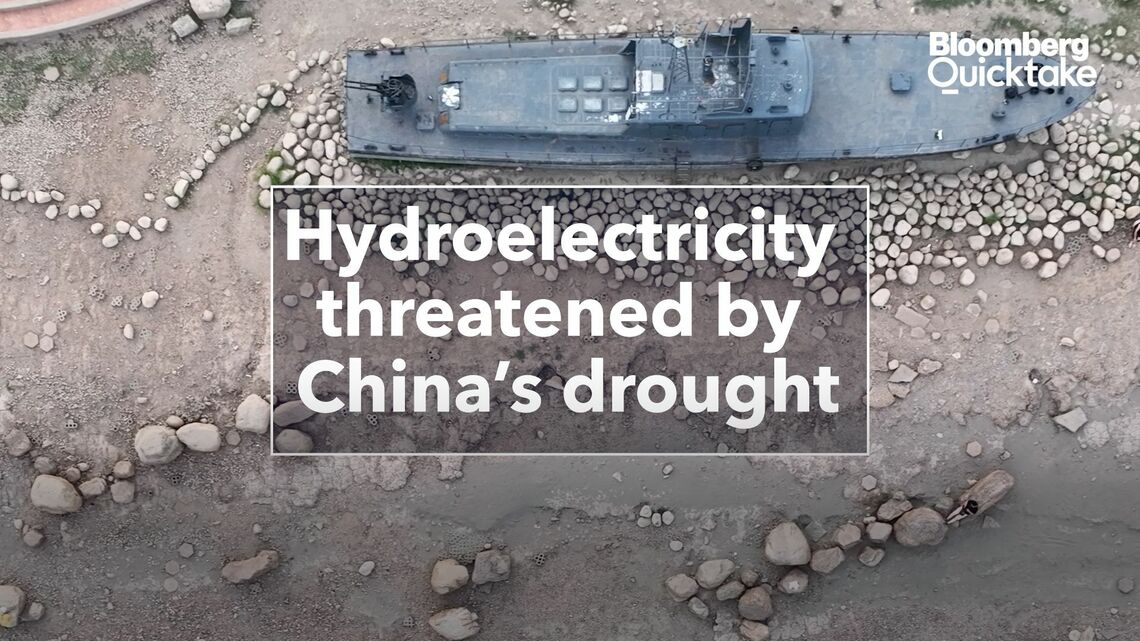 長江の水位が著しく低下し､四川省は電力不足に見舞われているSource: Bloomberg